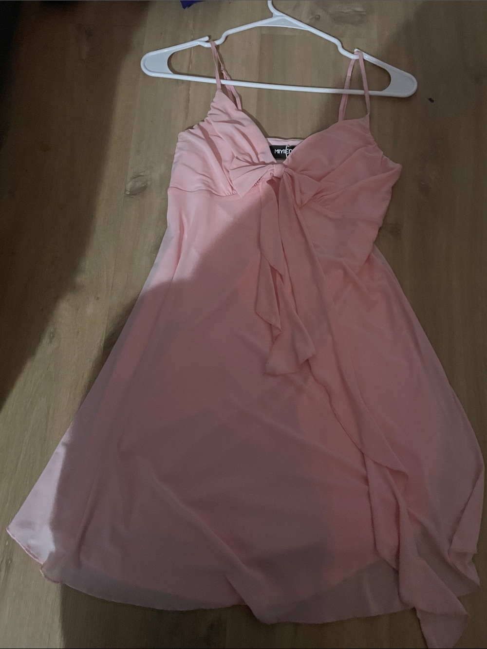 Women’s Pink Sleeveless Chiffon Dress